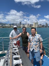 40 passenger Power Catamaran Rental in Waikiki, Honolulu, Hawaii