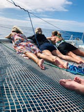 Location de voile sur un catamaran à voile sur mesure de 48 pieds à Honolulu, Hawaï