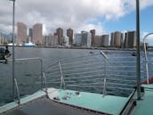 Location de voile sur un catamaran à voile sur mesure de 48 pieds à Honolulu, Hawaï