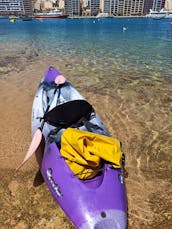 Single Kayak Rental in Gzira and Salina Bay, Malta