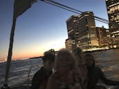 Spectacular NYC Views on Gemini Freestyle 37 Catamaran Charter in Jersey City, NJ