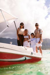 Westside Hawaii Coastline Ko Olina Waianae aboard Private 17ft Powerboat