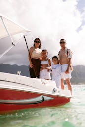 Westside Hawaii Coastline Ko Olina Makaha Sunset aboard Private Powerboat