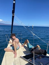 Sailing and Snorkeling Adventures on Maui on 27 Foot HunterX Monohull