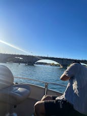 Sun Tracker Party Barge Rental in Lake Havasu City, Arizona!!