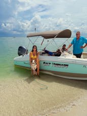 🚤Comfy 21' Deck Boat 👨‍✈️Local Captain &⛽Gas Included🍹B.Y.O.B 🐶Dog Friendly