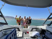 Bateau de fête de 24 pieds pour propriétaire le mieux noté avec tubing, wakeboard, jouets sur sable et wakesurf