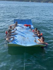 Custom 15 Passenger Tritoon on Lake Travis in Austin, Texas! We Have A Fleet!