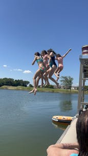  Dive Into Fun on Lewisville Lake with Our Double Decker Pontoon(Free Lily Pad!)