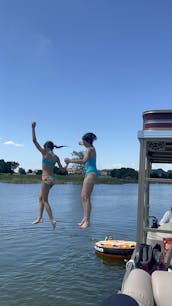  Dive Into Fun on Lewisville Lake with Our Double Decker Pontoon(Free Lily Pad!)