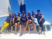 Bareboat charter sailing catamaran for parties / events in Long Beach!