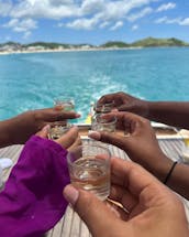 Luxurious 55ft  private American Trawler around St Martin, Anguilla, Pinel