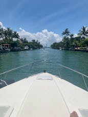 See Miami from the deck of Formula 28PC Thunderbird!