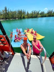 DAY CLUB PARTY BOAT / FULL OF WATER TOYS / FUN CHAMPAGNE SHOWER / POLE DANCING 