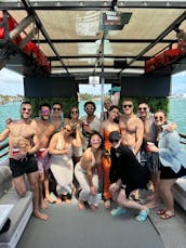 DAY CLUB PARTY BOAT / FULL OF WATER TOYS / FUN CHAMPAGNE SHOWER / POLE DANCING 