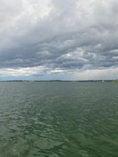 Spacious boat on Lake Minnetonka