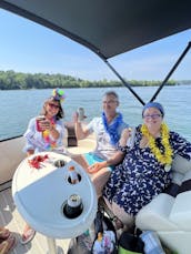 2022 Lexington Double Deck Pontoon with Slide on Lake Norman, North Carolina!