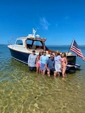 Yacht Charter Tours Around Nantucket, MA Onboard 36' Hinckley Motor Yacht