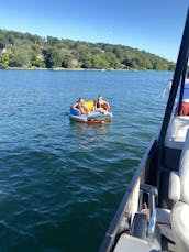 Slide Pontoon on Candlewood Lake