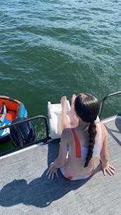 Slide Pontoon on Candlewood Lake