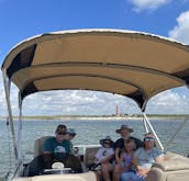 Summer Fun. 20ft Sweetwater Pontoons and sun