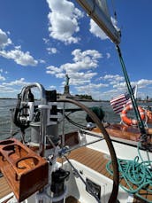 Classic sailboat in the heart of NYC.