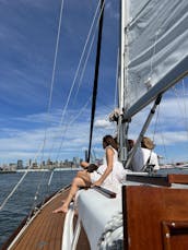 Classic sailboat in the heart of NYC.