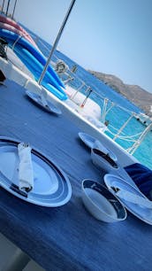 Okeanos 46ft Bahia Fountaine Pajot Rental in Ornos, Mykonos, Greece