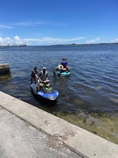  Nuevos alquileres de motos acuáticas SeaDoo Sparks y GTI en la playa de la ciudad de Panamá