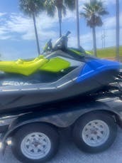 Brand new SeaDoo Sparks & GTI Jet Skis for rent on Panama City Beach