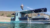 Aluguel de barco para festas particulares com o capitão em Lake Pleasant! Somos especializados em DIVERSÃO!