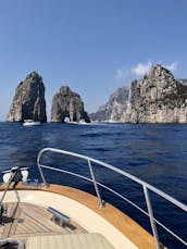 26 ft Power Boat Rental for 4 People in Positano, Italy