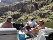 24' Bentley Pontoon Boat for rent on Saguaro or Canyon Lake