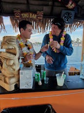 Tiki boat for up to 30 guests! Cocktails, dancing, & swimming on San Diego Bay!