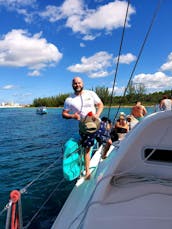 Private Catamaran Charter to Passion Island, Cozumel!