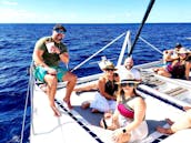 Private Catamaran Charter to Passion Island, Cozumel!