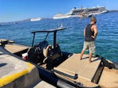 Exclusive rib boat yachting Santorini