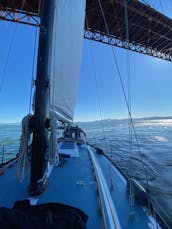 Curated Sailing Experience from the Golden Gate Bridge: Islander 36 Sailboat