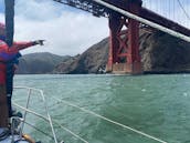 Curated Sailing Experience from the Golden Gate Bridge: Islander 36 Sailboat