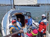 Curated Sailing Experience from the Golden Gate Bridge: Islander 36 Sailboat