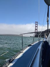 Curated Sailing Experience from the Golden Gate Bridge: Islander 36 Sailboat