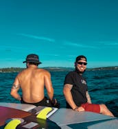  Wake Surf Lessons on Lake Washington, tour South Lake Union!