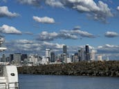 Voilier italien de luxe sur le Puget Sound — Seattle