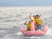 Barco flutuante de 25 pés para alugar com churrasqueira e fogueira! Cruzeiro no Lago Tahoe