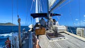 Book the 46' Oyster Center Cockpit Ketch Rigged Vessel in St. Thomas, Virgin Islands
