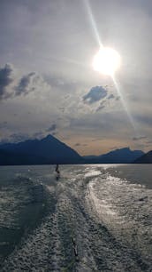 Luxurious pontoon on lake Thun (Bern/Thun/Interlaken/Jungfrau area)